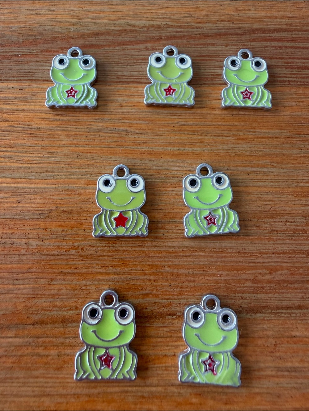 7 Frog Metal Charms for Jewelry Craft Making